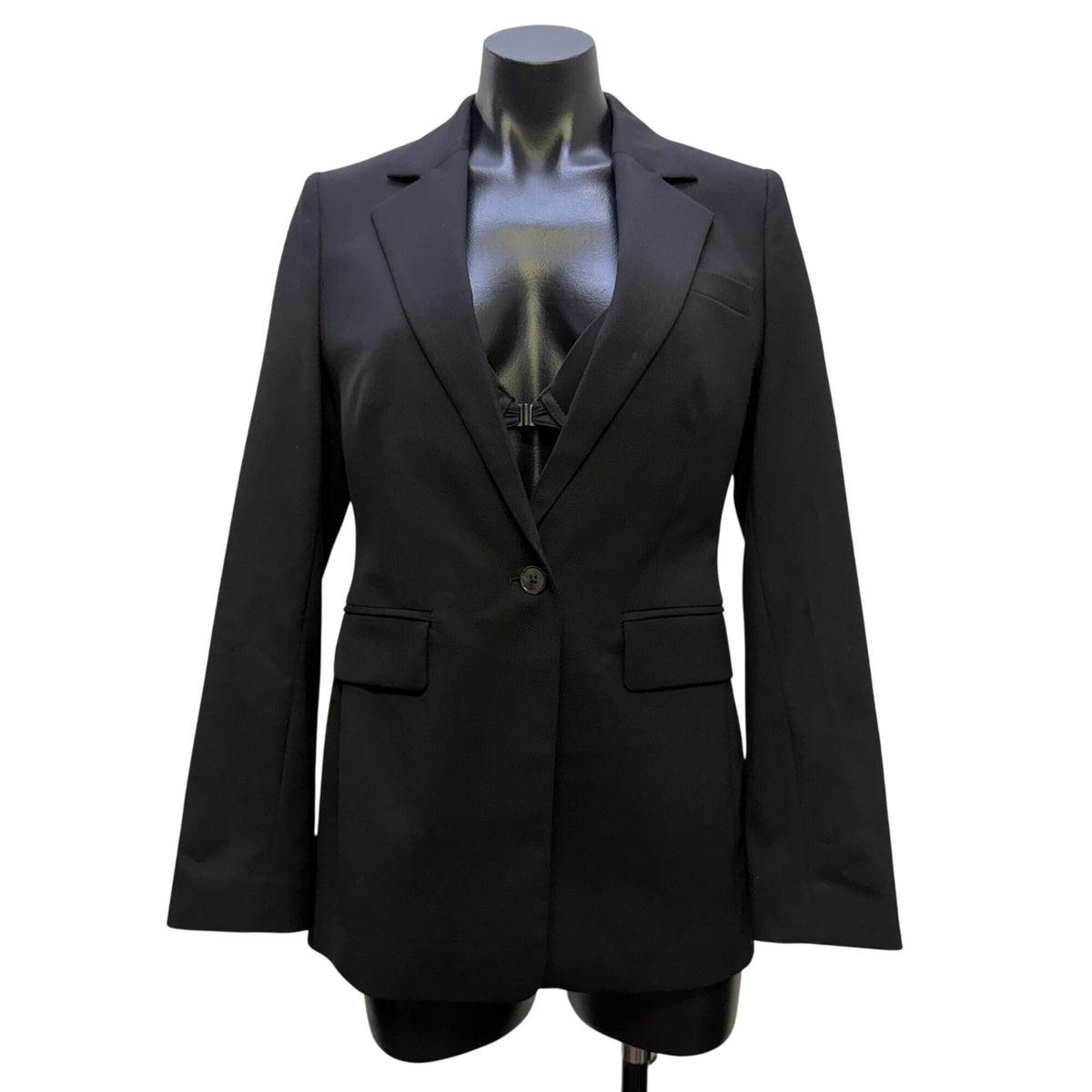 NWT Banana Republic Black Single-Button Suit Jacket 0