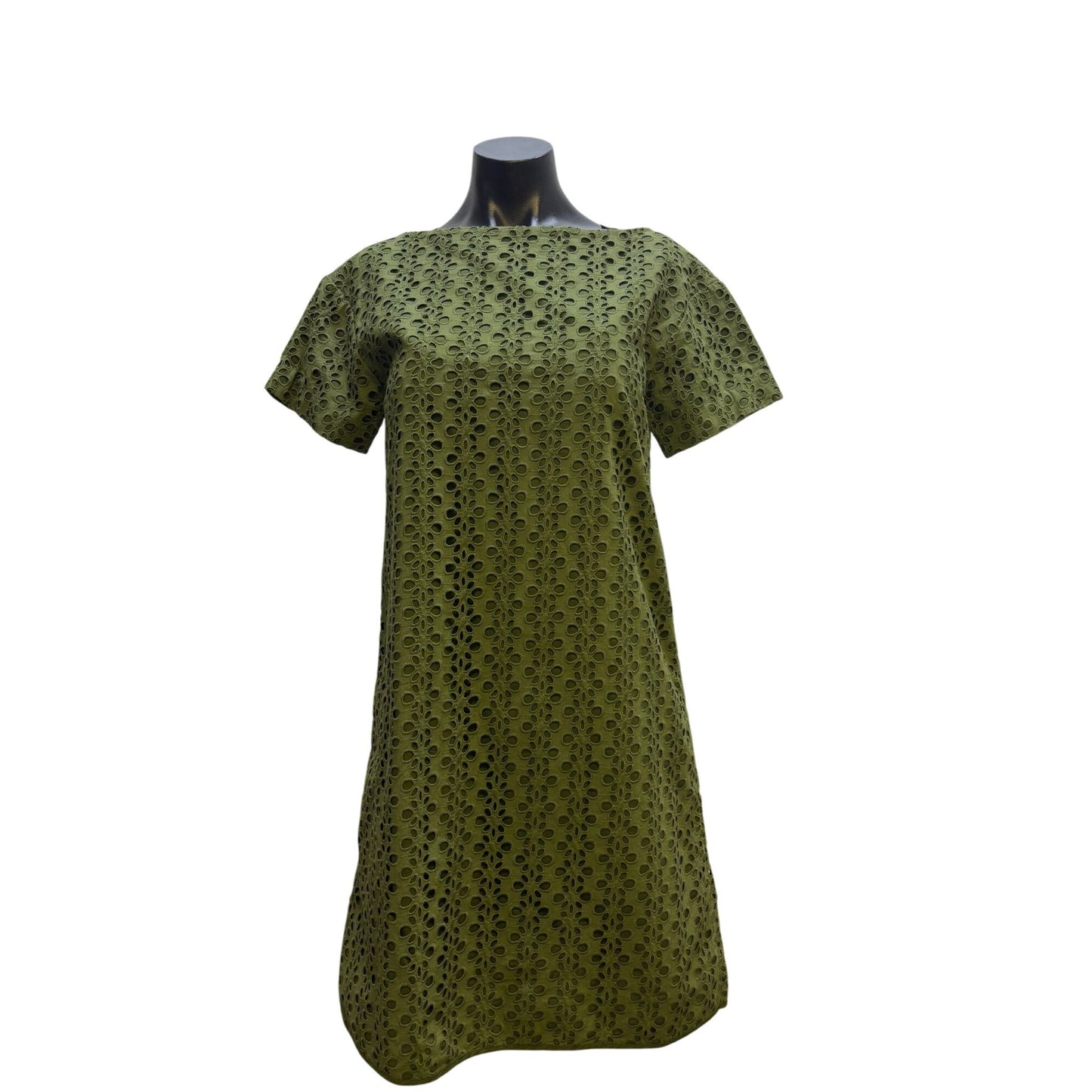 Kate Spade Green Eyelet Lace Shift Dress Size 2