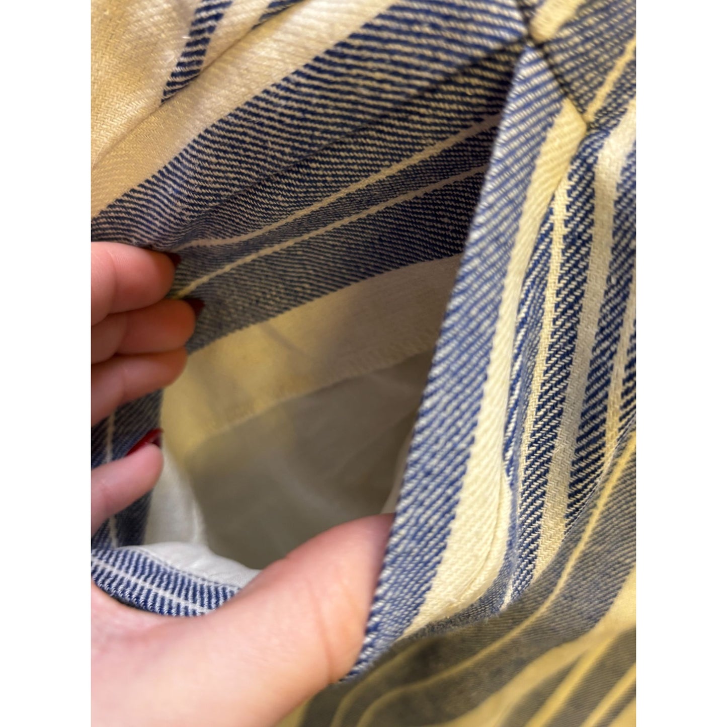 Elevenses Anthropologie NWT Striped Blue & White Jacket XS