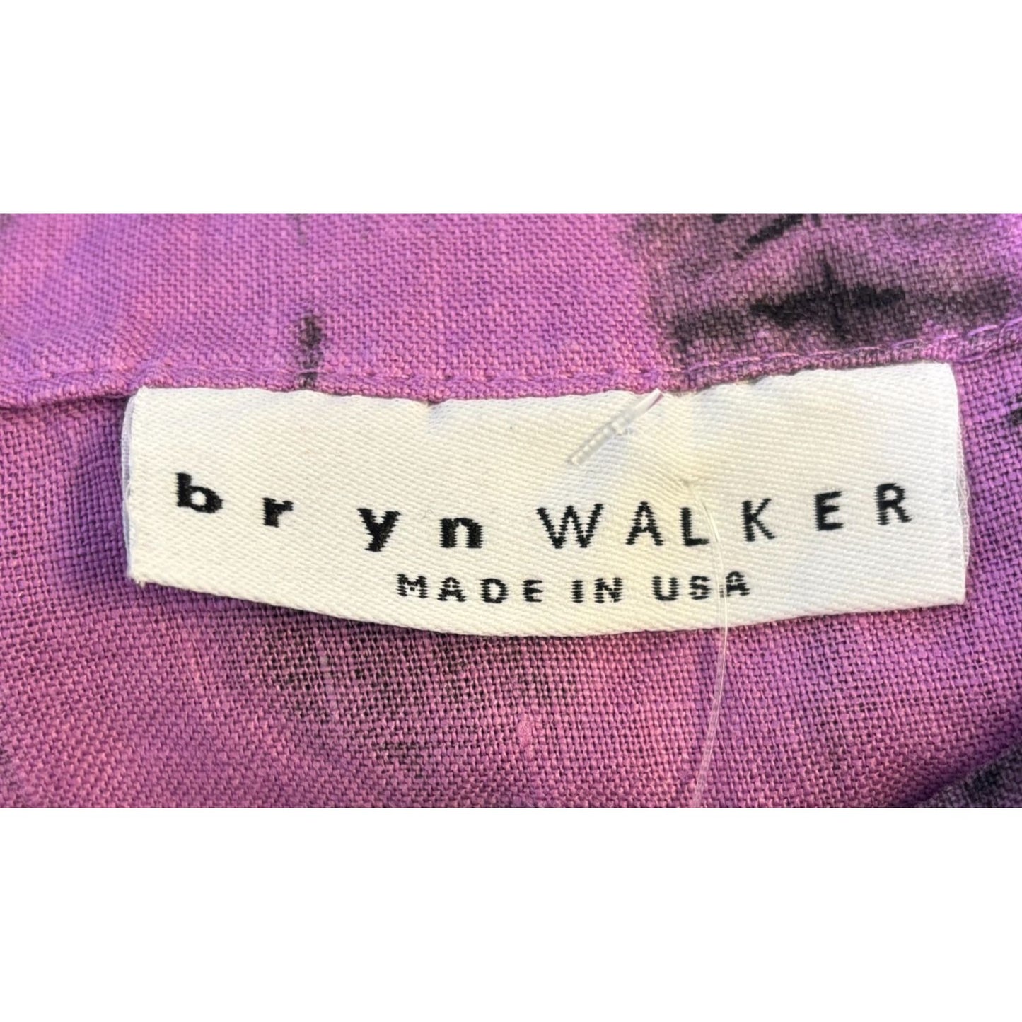 Bryn Walker Tie-Dye Linen Blouse Purple 1X