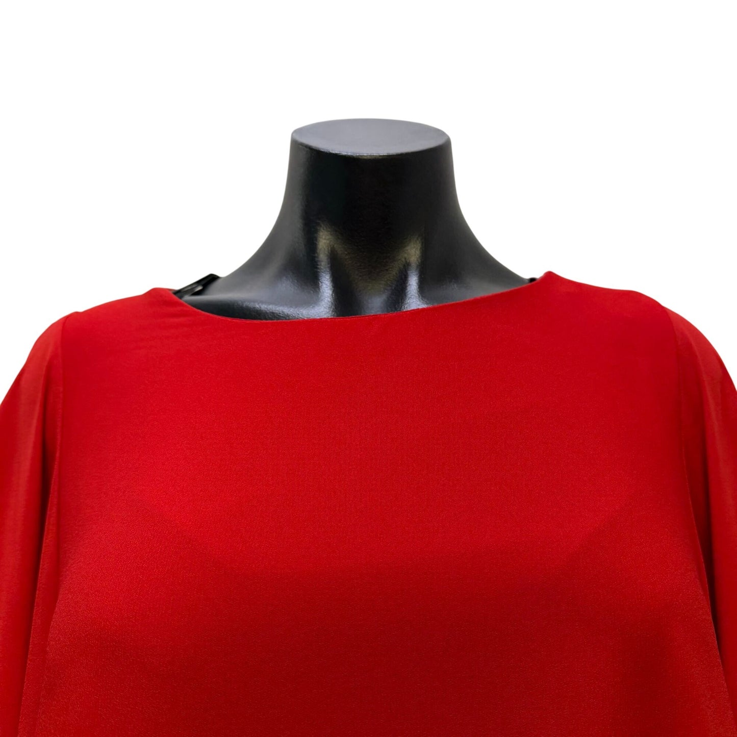 Monaco Batwing Red Dress With Flowing Sleeves M