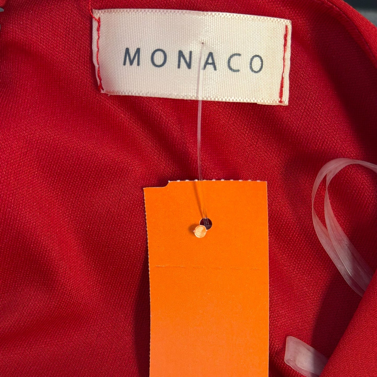 Monaco Batwing Red Dress With Flowing Sleeves M
