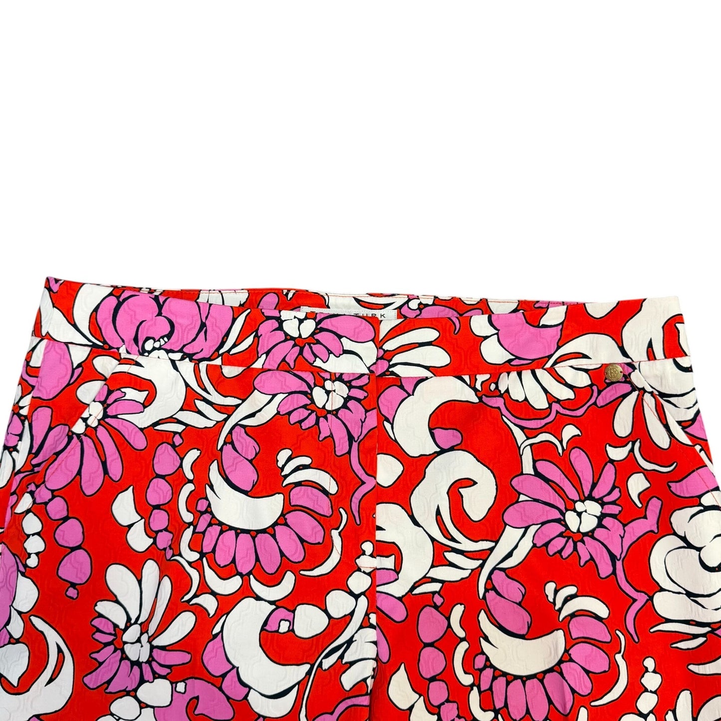 Trina Turk Floral Red & Pink Pants Size 12