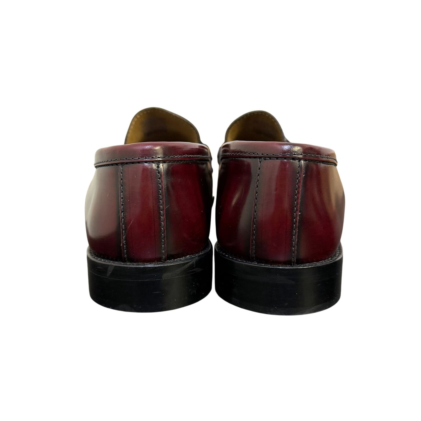 MNG Brown Leather Loafers Size 8.5 EU 39