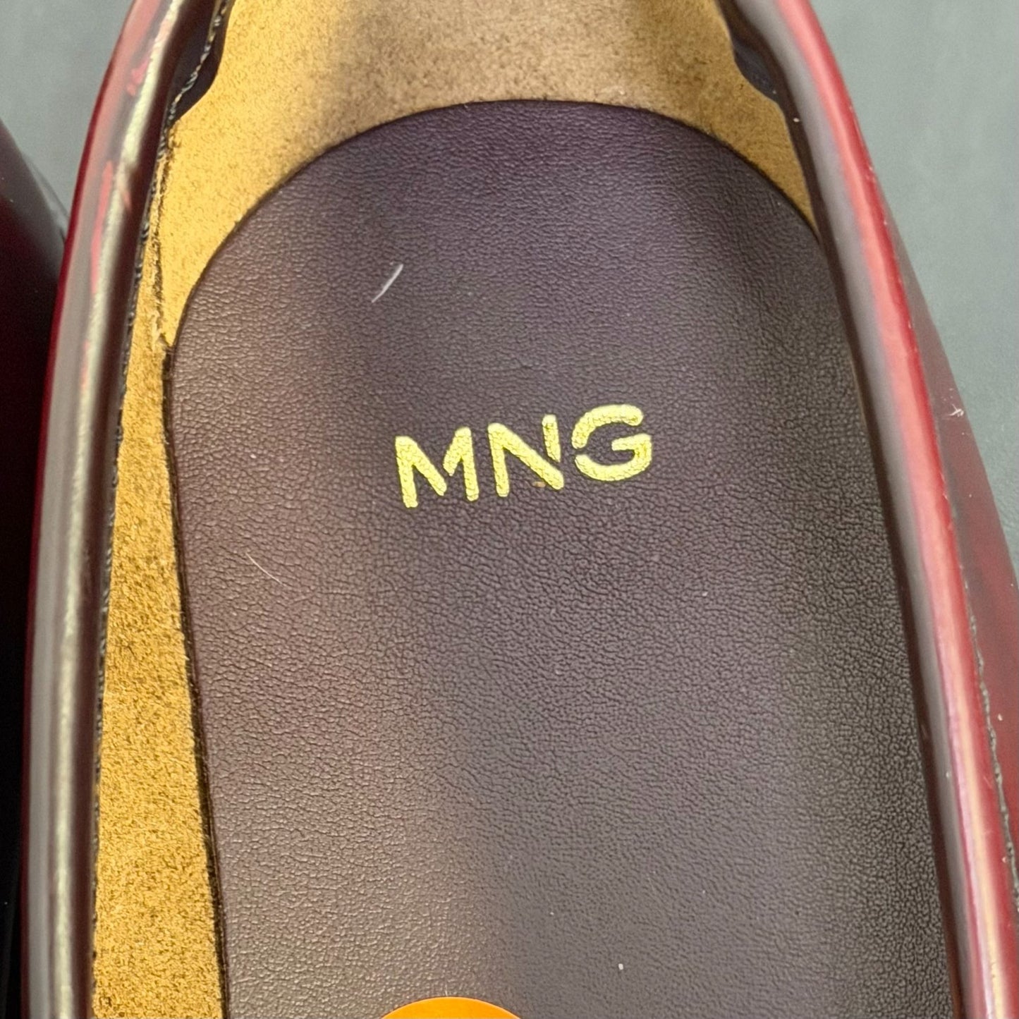 MNG Brown Leather Loafers Size 8.5 EU 39