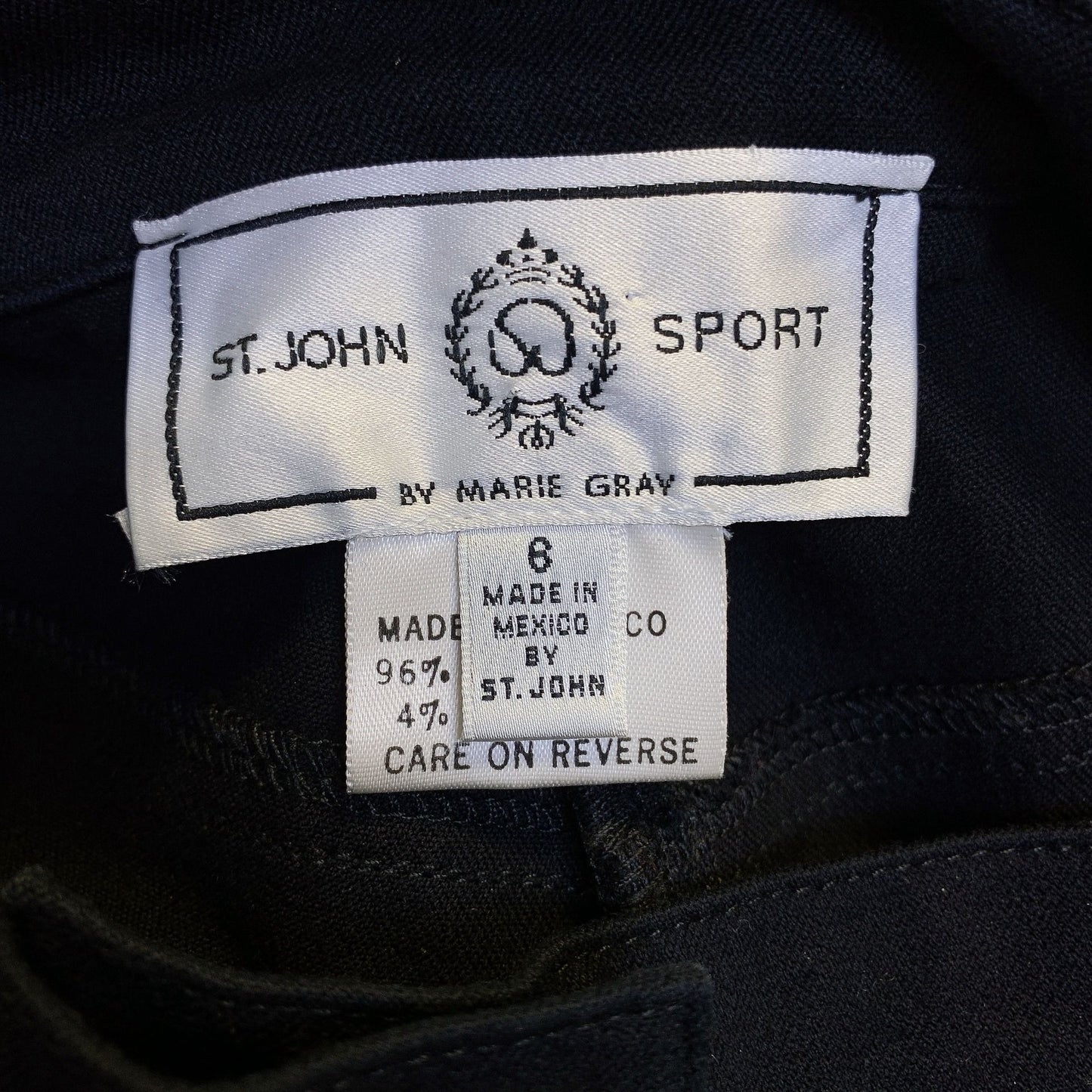 St. John Sport Black Pants Size 6