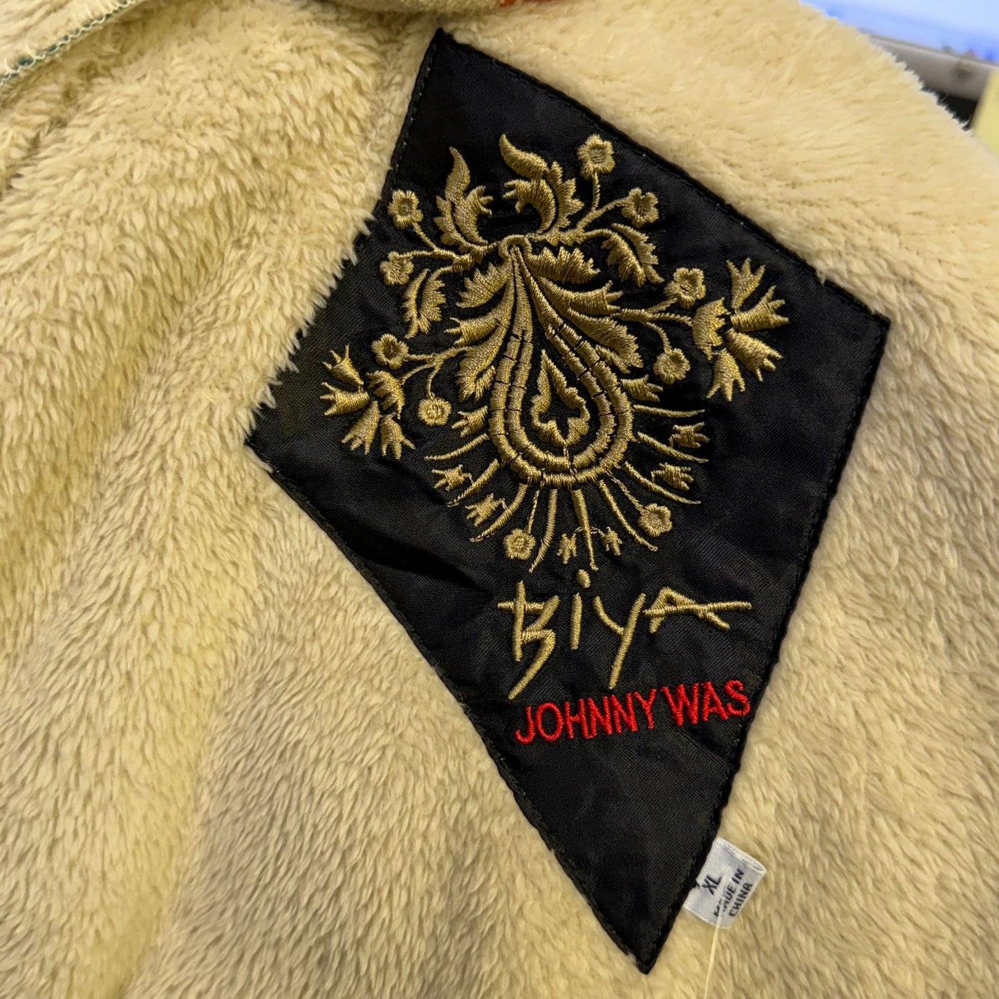 Johnny Was Hooded Cardigan With Multicolor Floral Print Size XL