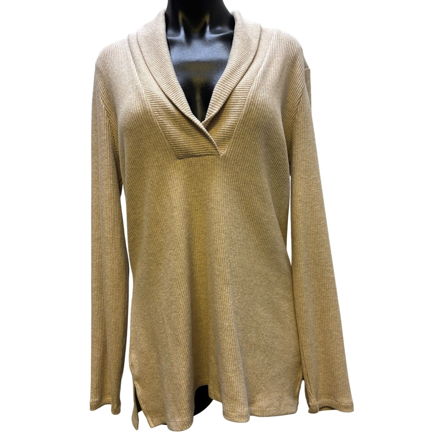 NWT White House Black Market Pullover Sweater Tan L