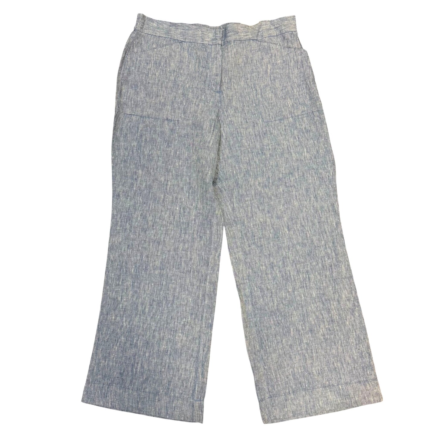 Chicos Linen Wide-Leg Pants Vivid Blue Size 2 Petite