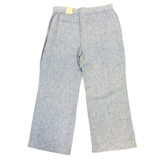 Chicos Linen Wide-Leg Pants Vivid Blue Size 2 Petite