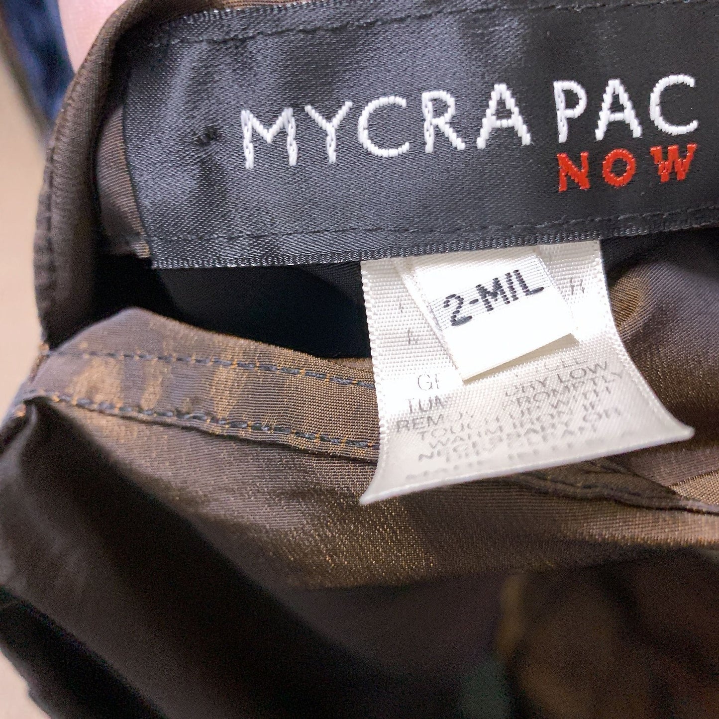 Mycra Pac Brown/Black Reversible Coat Size M/L w/Matching Bag