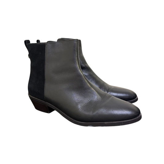Coach Carmen Semi Mat Suede Black Ankle Boots 10