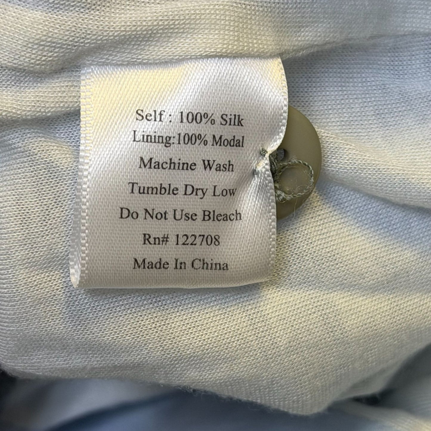 Pete & Greta Silk Belted Jacket Blue M