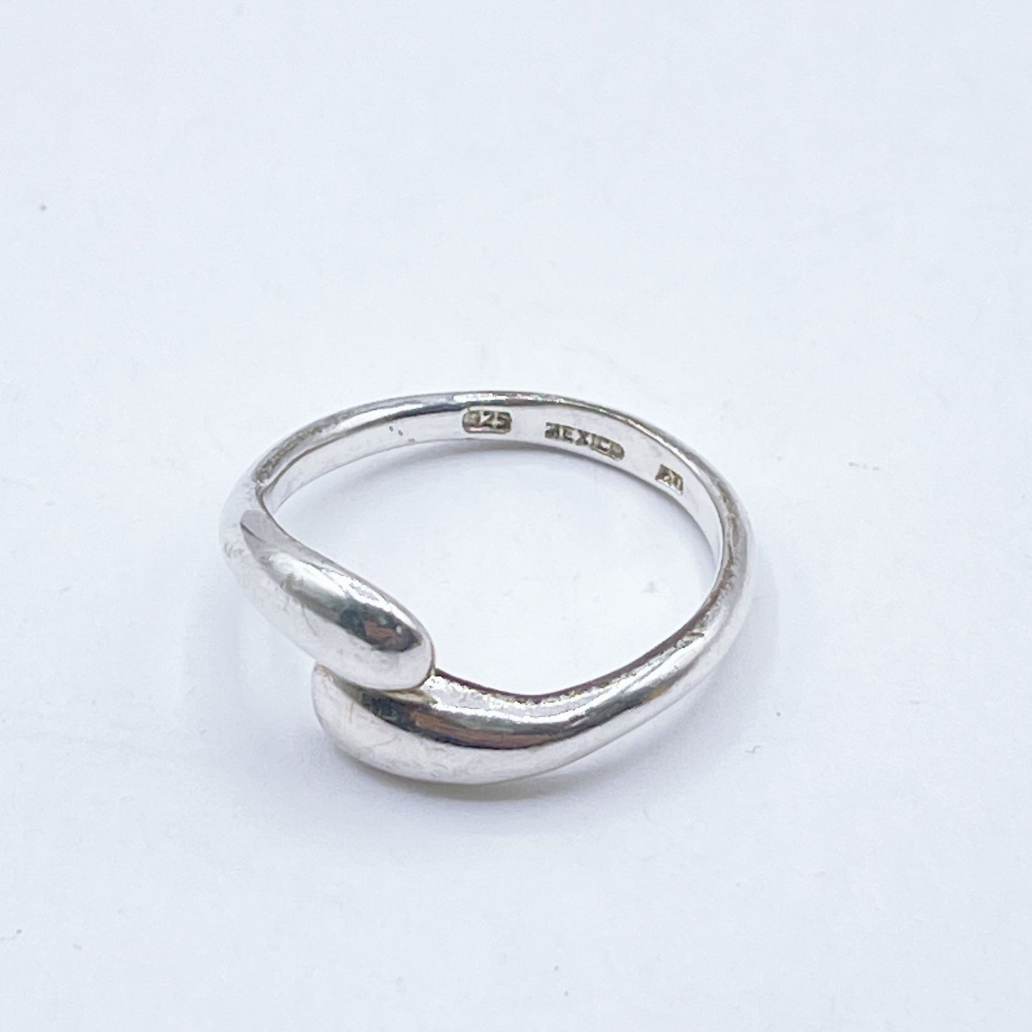 925 Sterling Silver ATI Wrap Around Ring Size 9.5