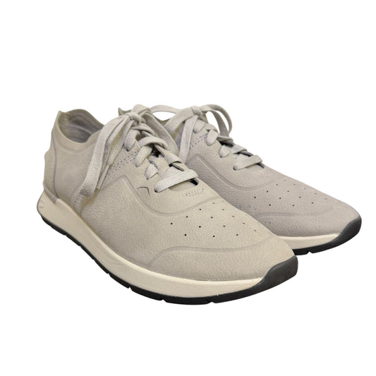 Ugg Lace Up Casual Shoes Grey Leather Size 8.5