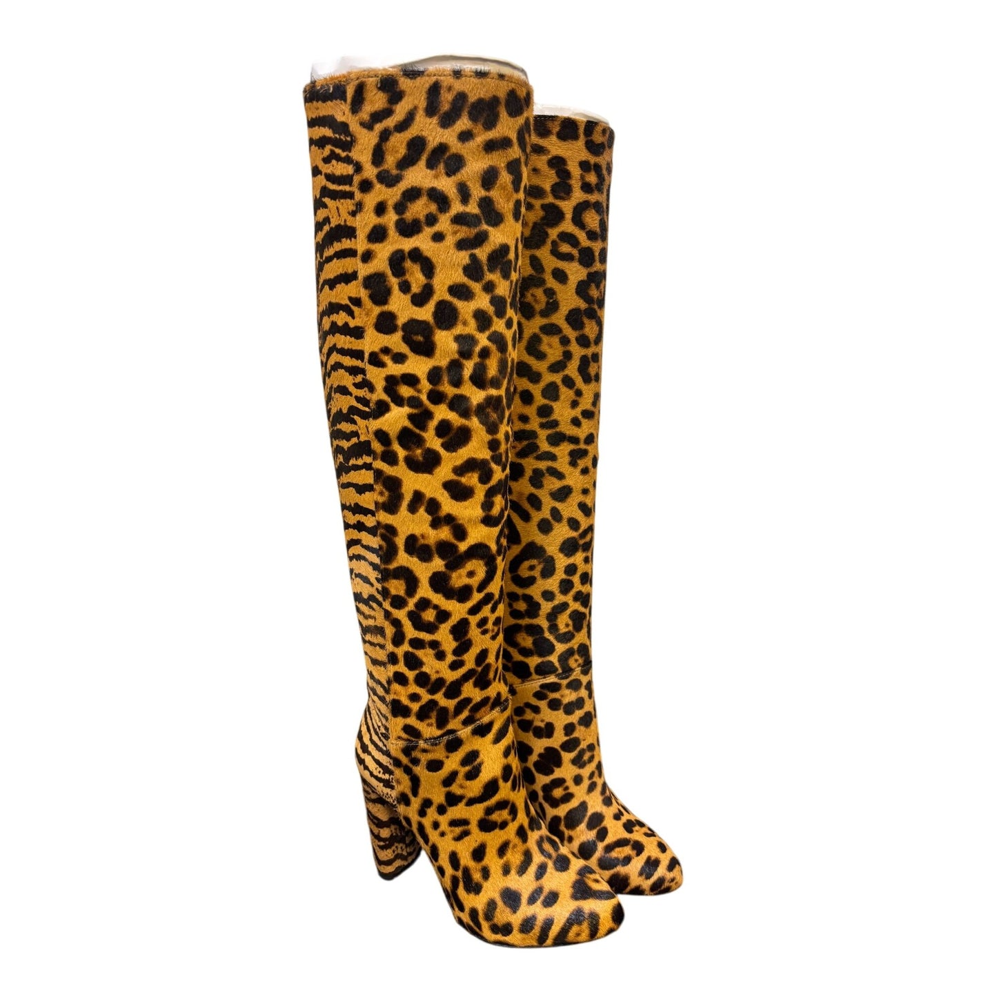 Antonio Melani Animal Print Knee-High Boots Size 5 New With Box
