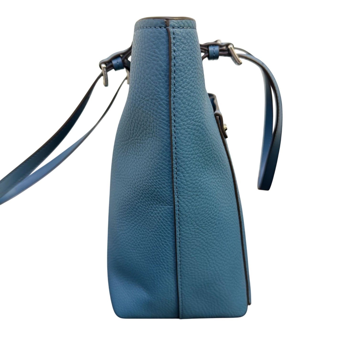 Michael Kors Teal Pebbled Leather Medium Tote Bag