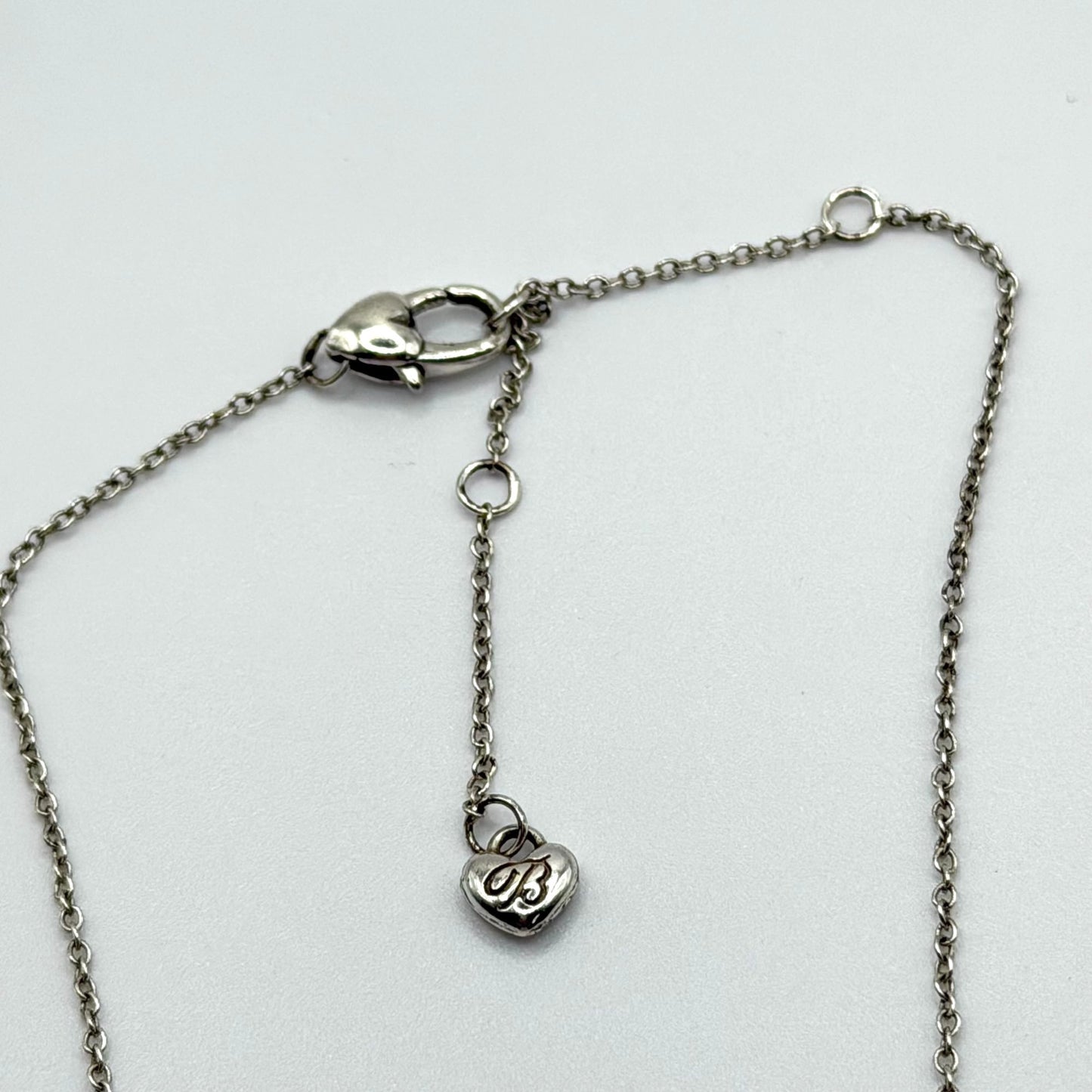 Brighton Neptunes Rings Short Silver Tone Crystal Necklace