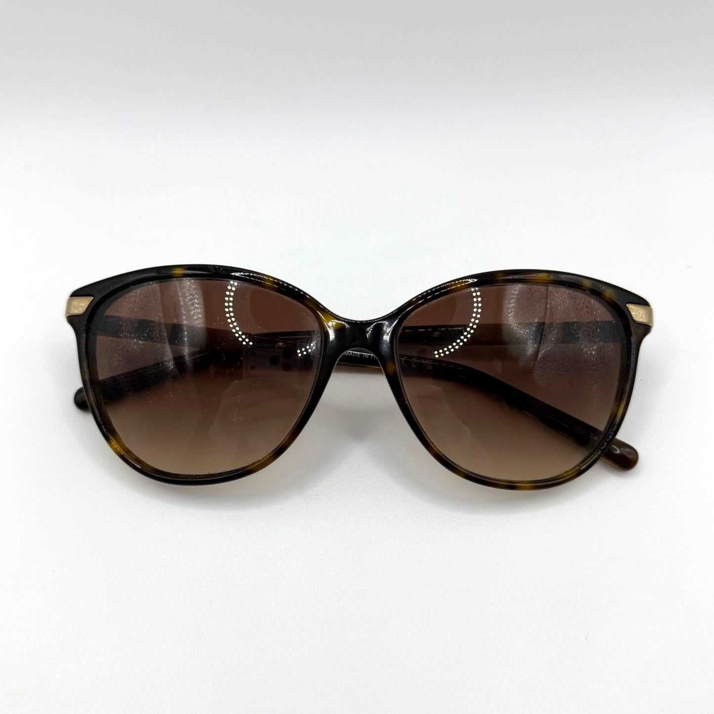 Burberry Tortoiseshell Gradient Lens Sunglasses With Case