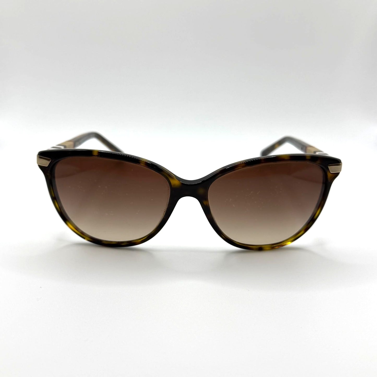 Burberry Tortoiseshell Gradient Lens Sunglasses With Case