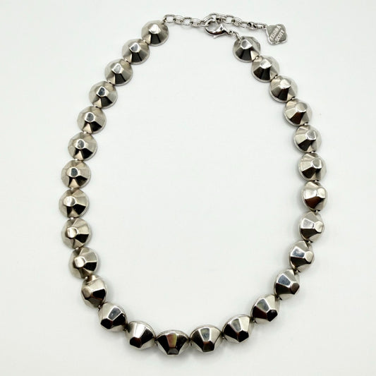 Kendra Scott Silver Tone Necklace With Geometric Design