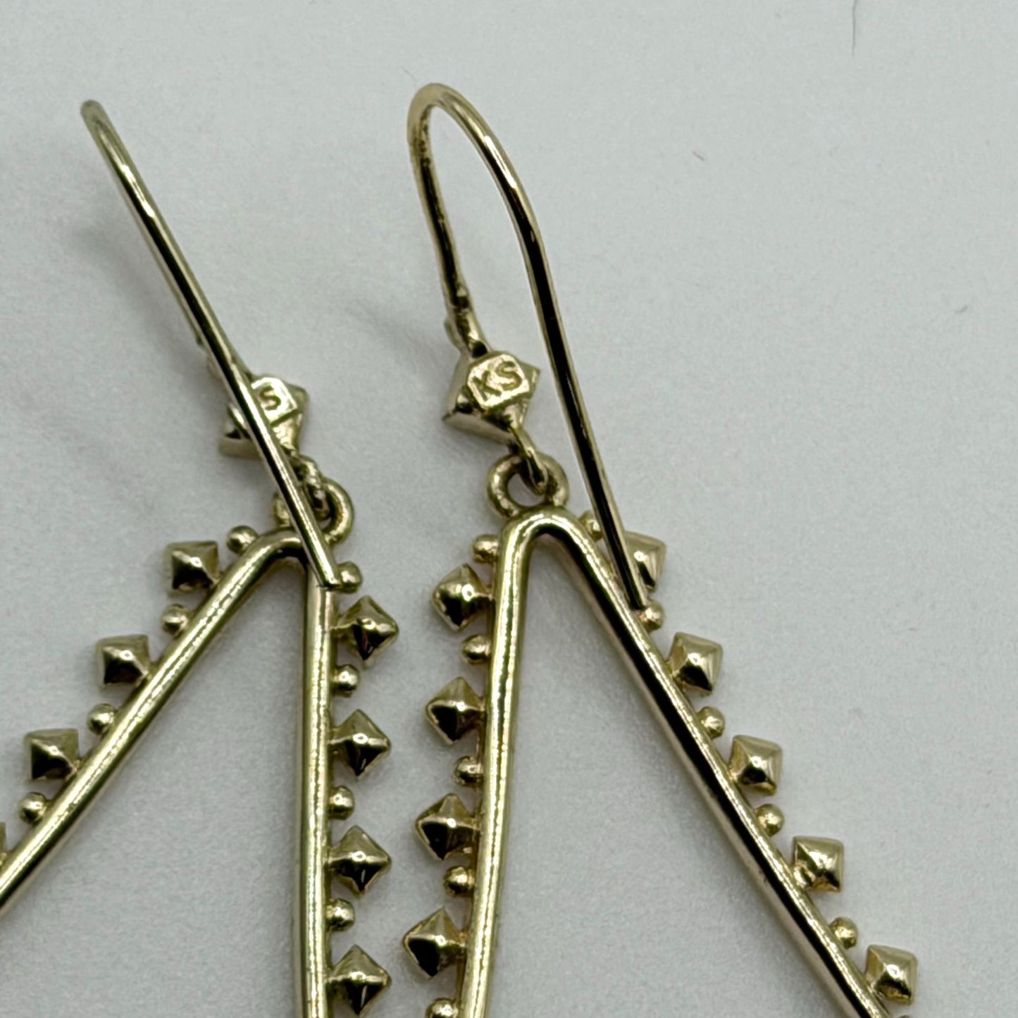 Kendra Scott Gold-Tone Drop Earrings With Crystal Accents