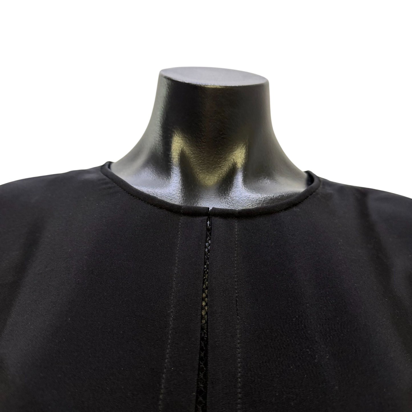 Cuyana Black Belted Midi Dress With Tie Waist  S/M