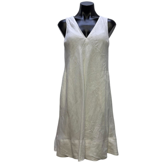 Banana Republic Linen Sleeveless White Shift Dress XS