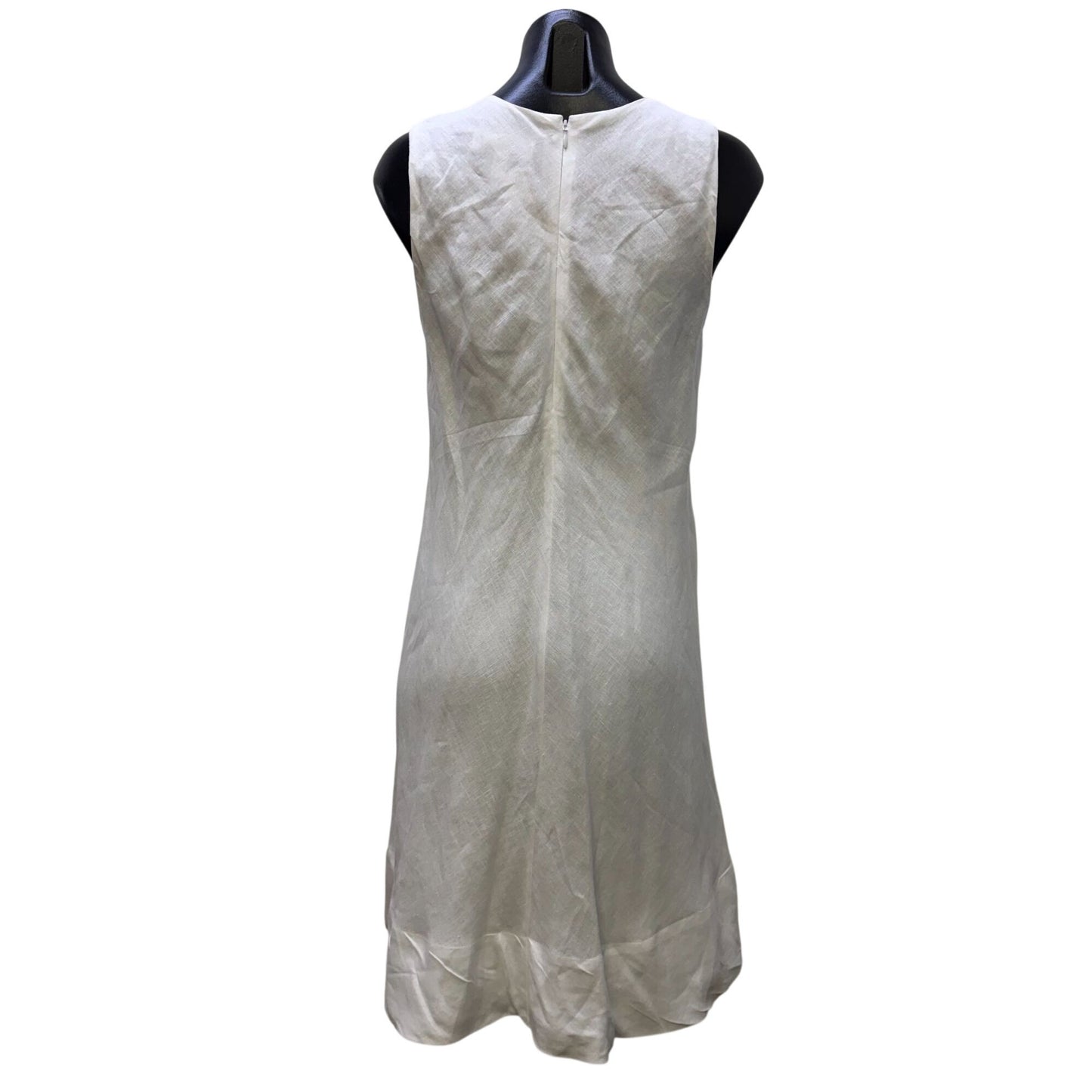 Banana Republic Linen Sleeveless White Shift Dress XS