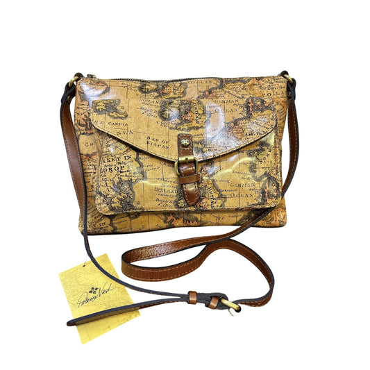 NWT Patricia Nash Antique Map Print Crossbody Bag Size Medium