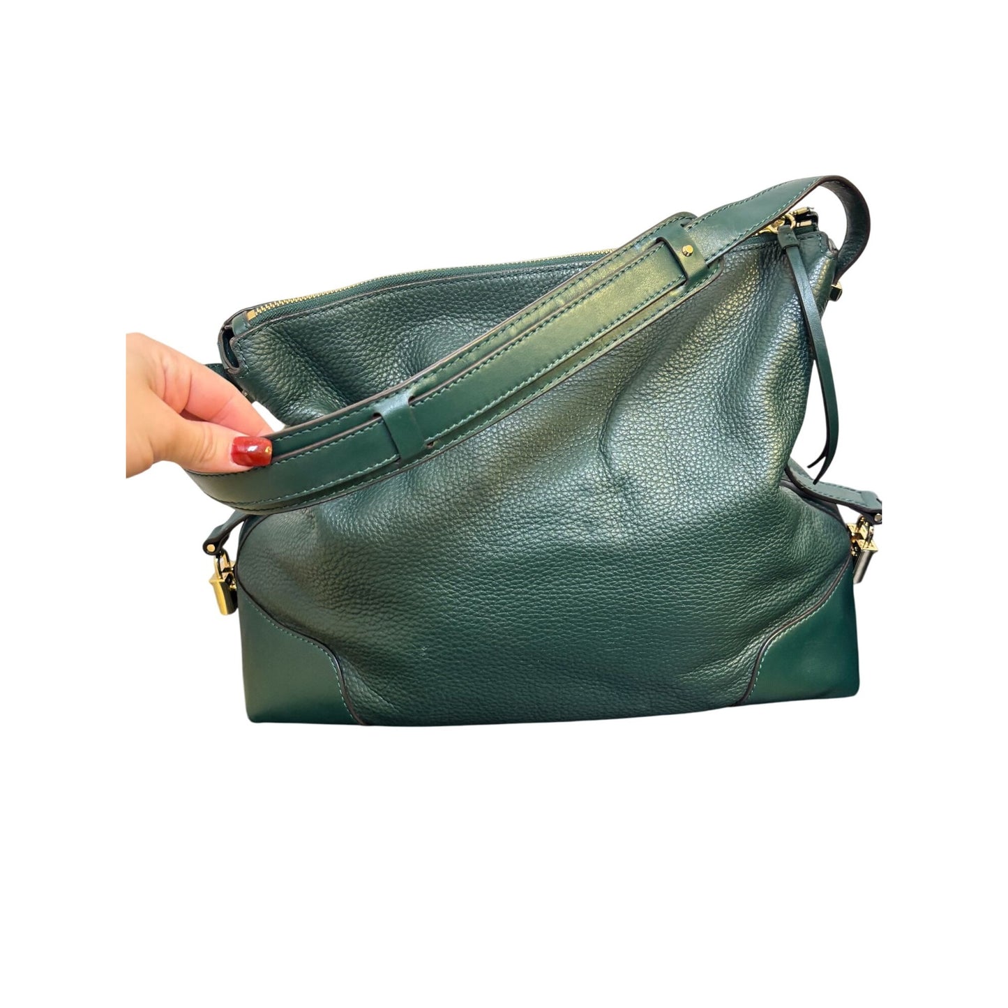 Michael Kors Green Leather Shoulder Bag