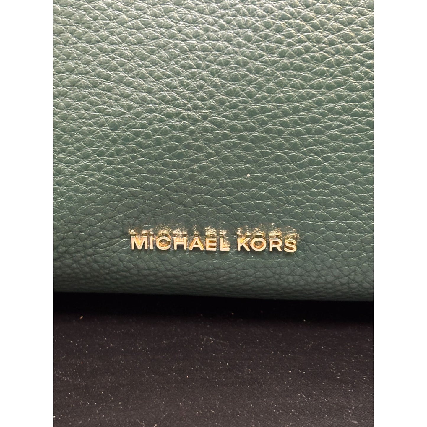 Michael Kors Green Leather Shoulder Bag