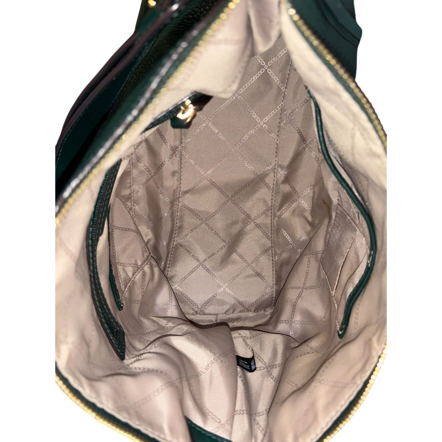 Michael Kors Green Leather Shoulder Bag