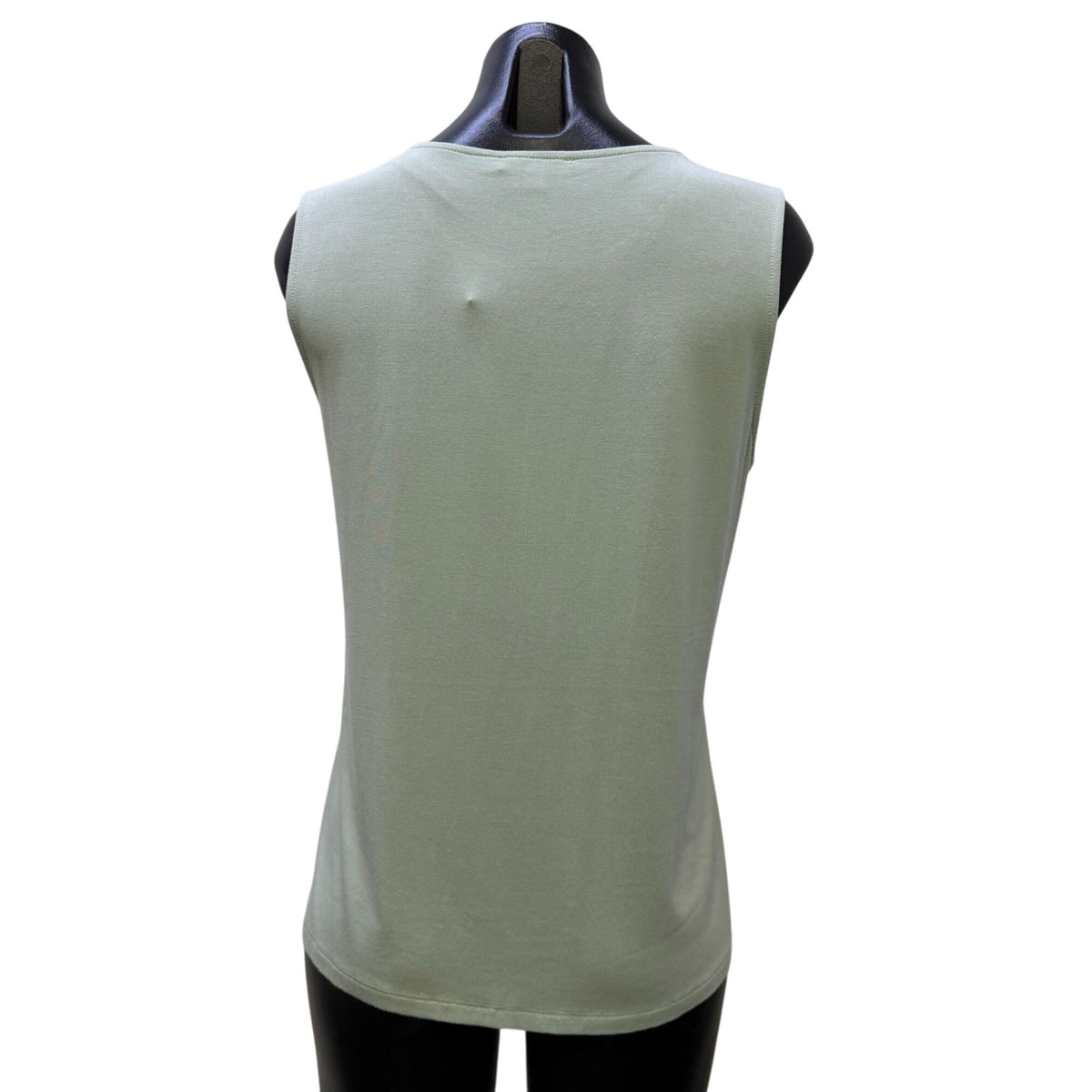 Chico's Mint Sleeveless Blouse With Sequined Crochet Overlay Size 1/M