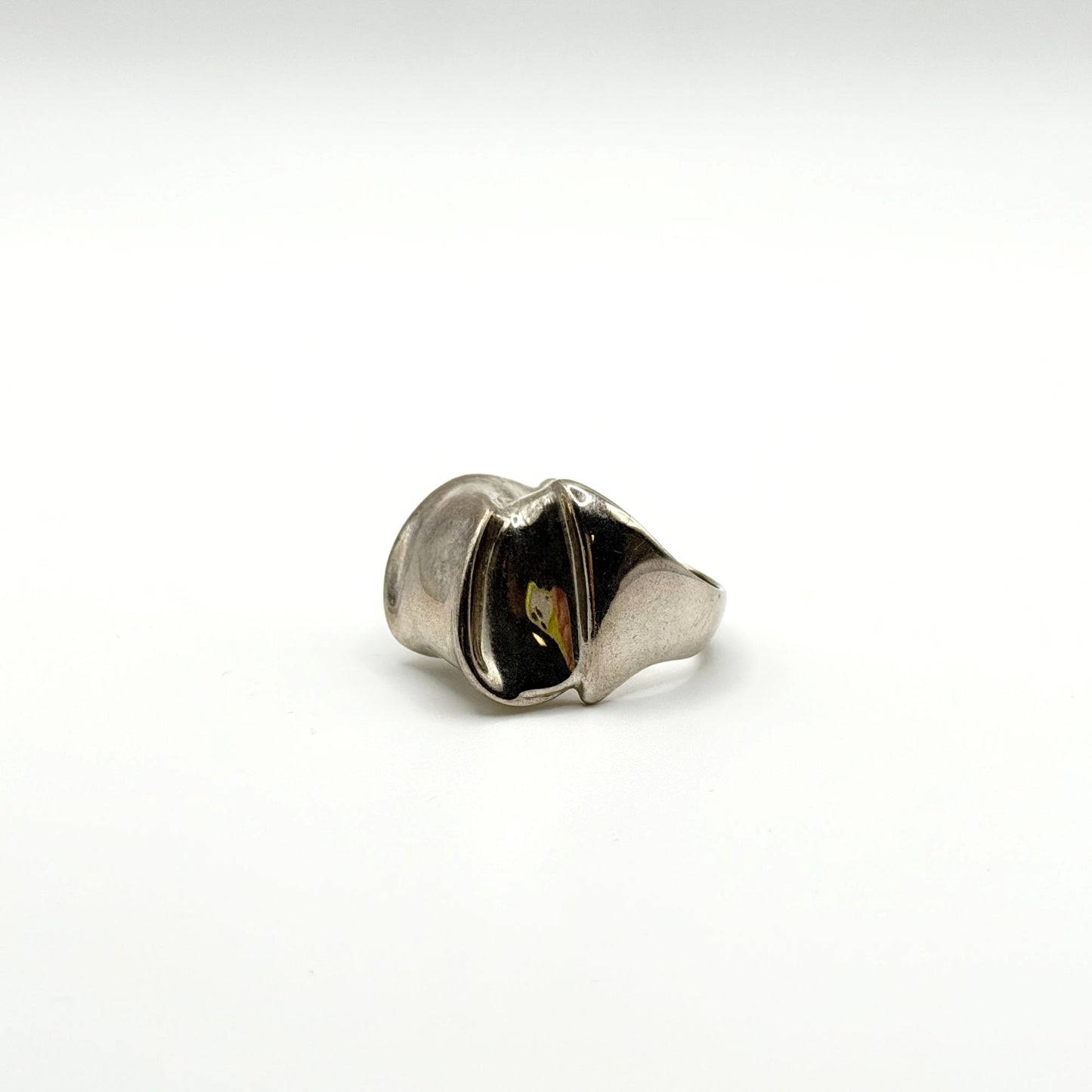 Vintage Silpada Asymmetrical Bow Sterling Silver Ring Size 9.5