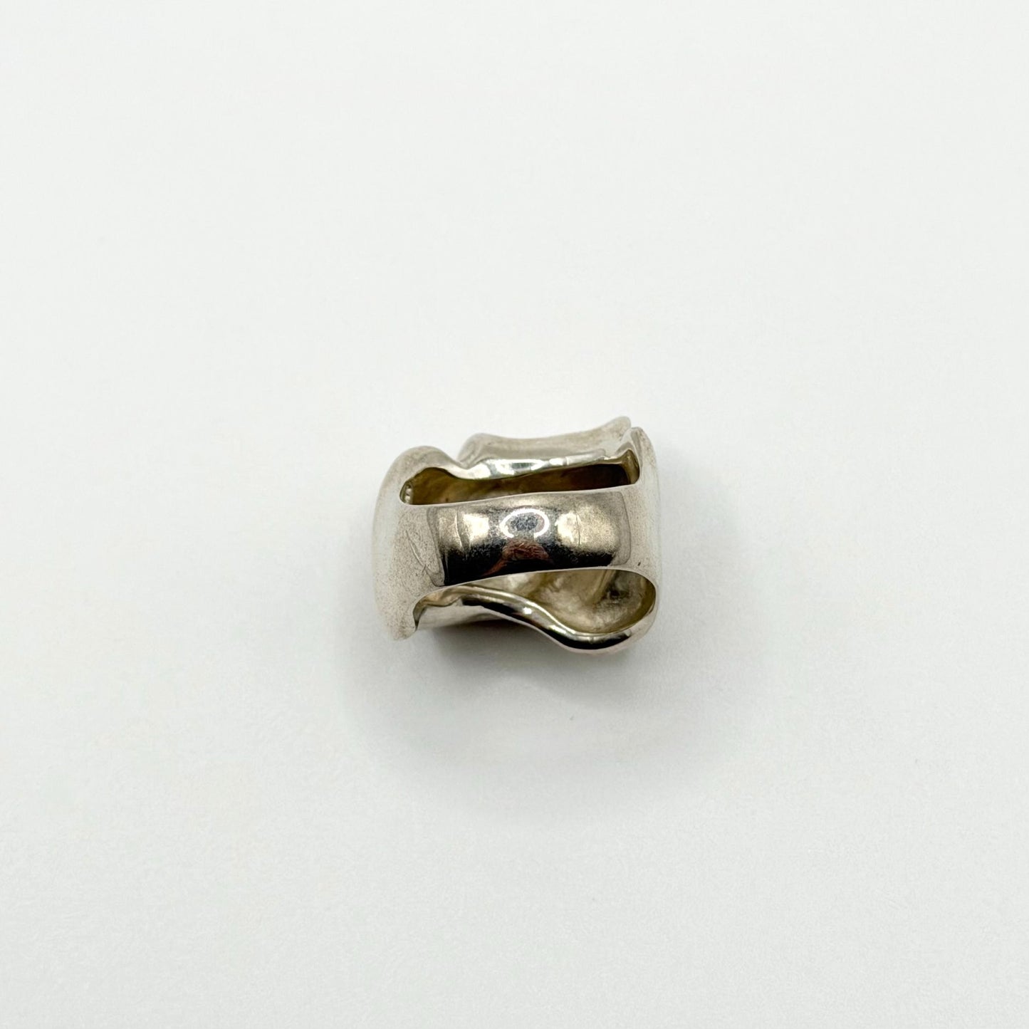 Vintage Silpada Asymmetrical Bow Sterling Silver Ring Size 9.5