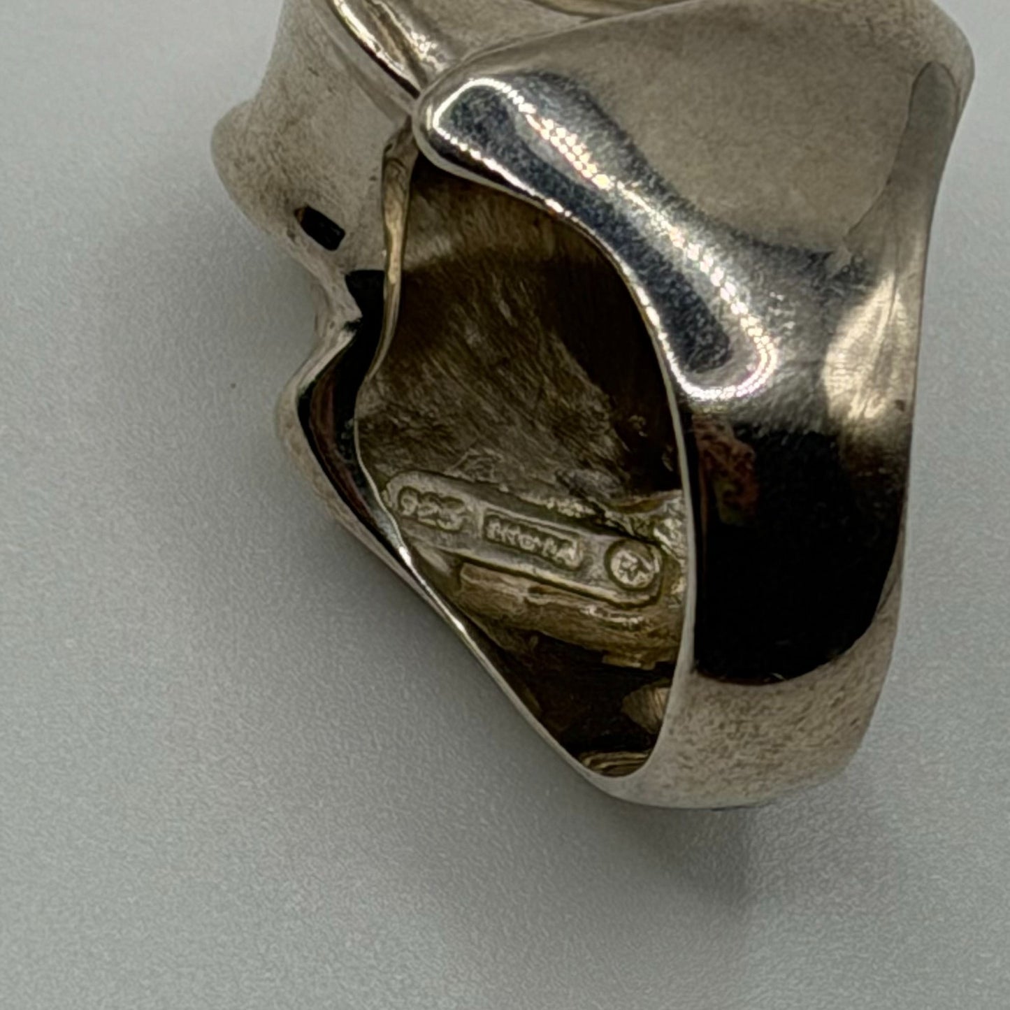 Vintage Silpada Asymmetrical Bow Sterling Silver Ring Size 9.5