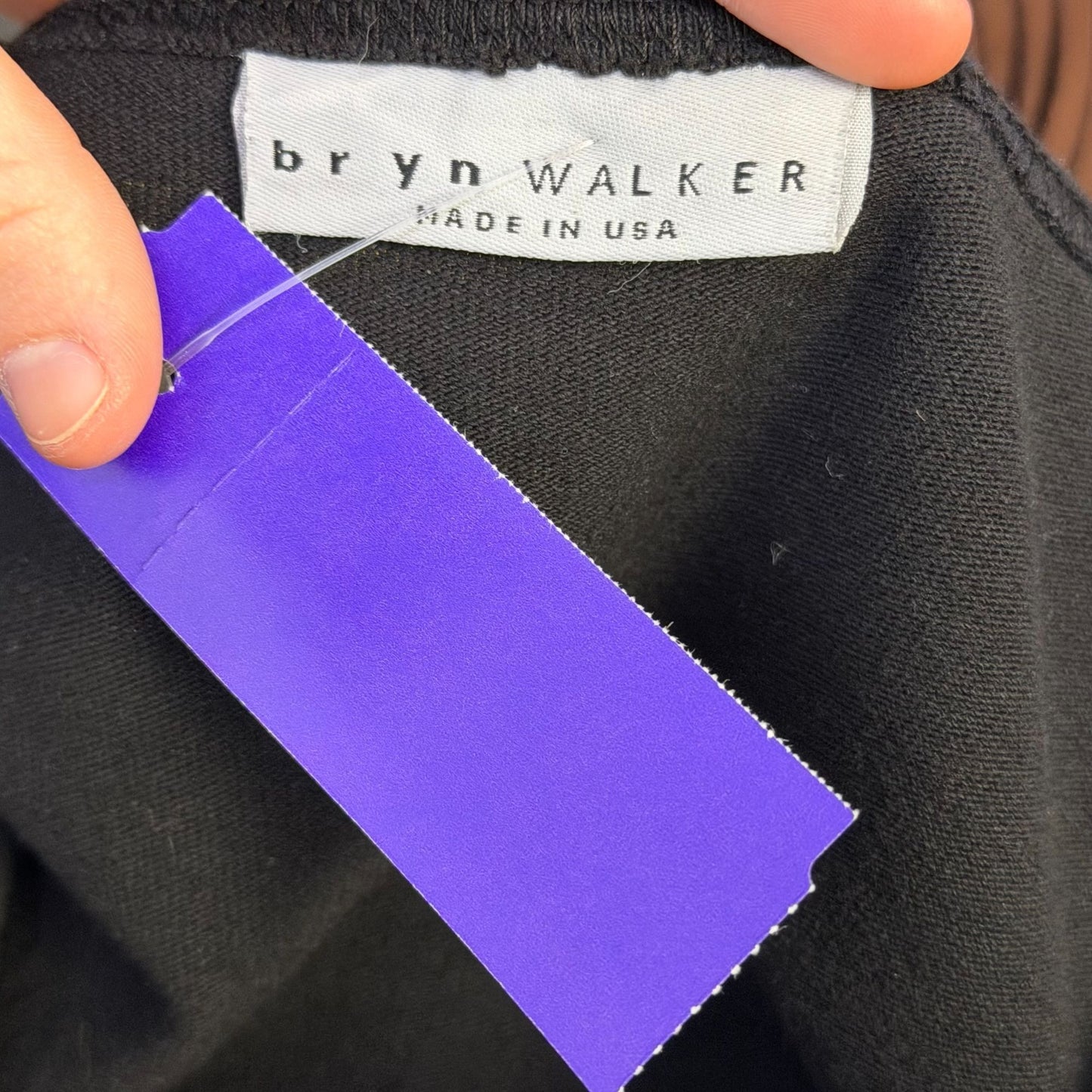 Bryan Walker Black Drawstring Front Tunic Blouse 2X