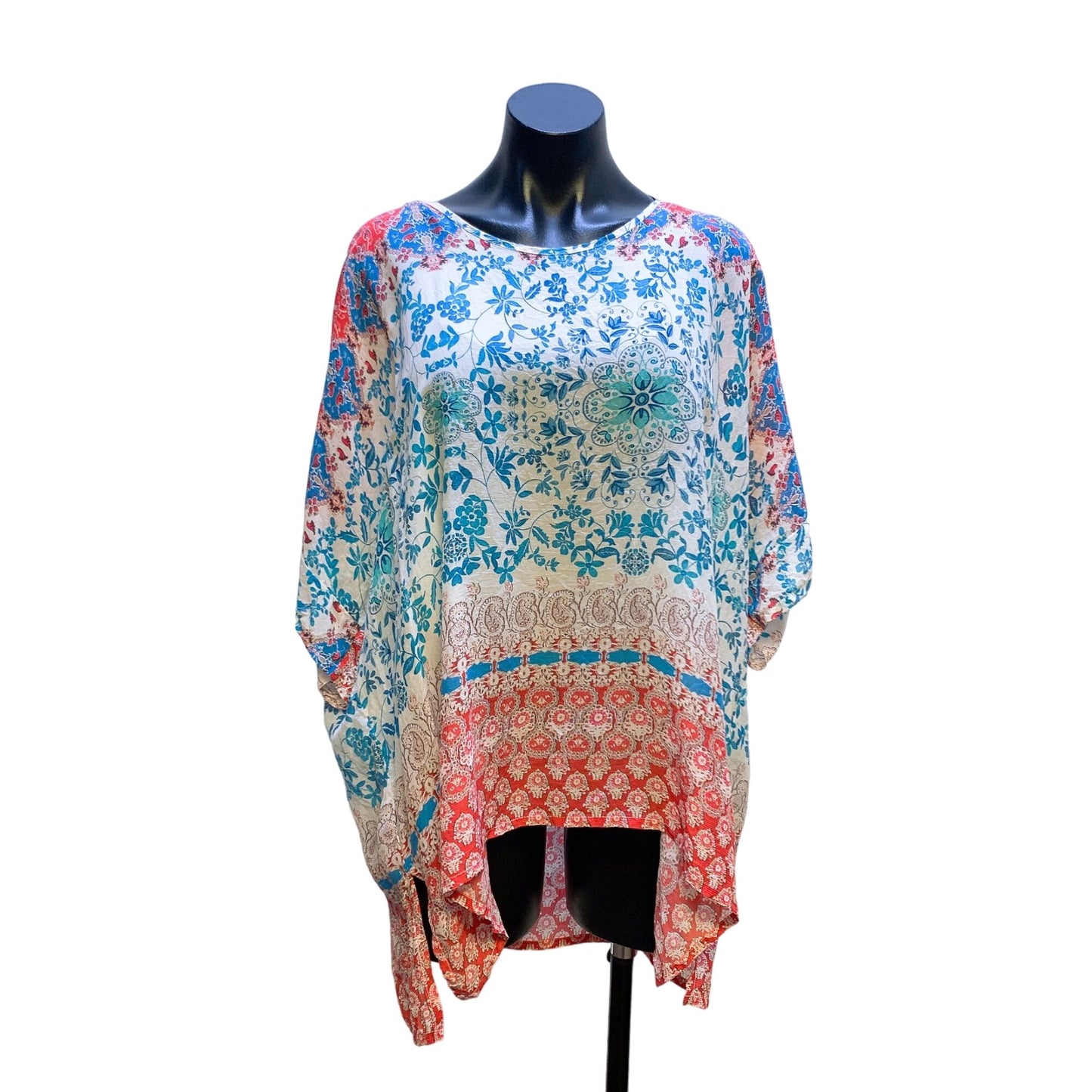 Johnny Was Womens Boho Floral Kimono Top XL