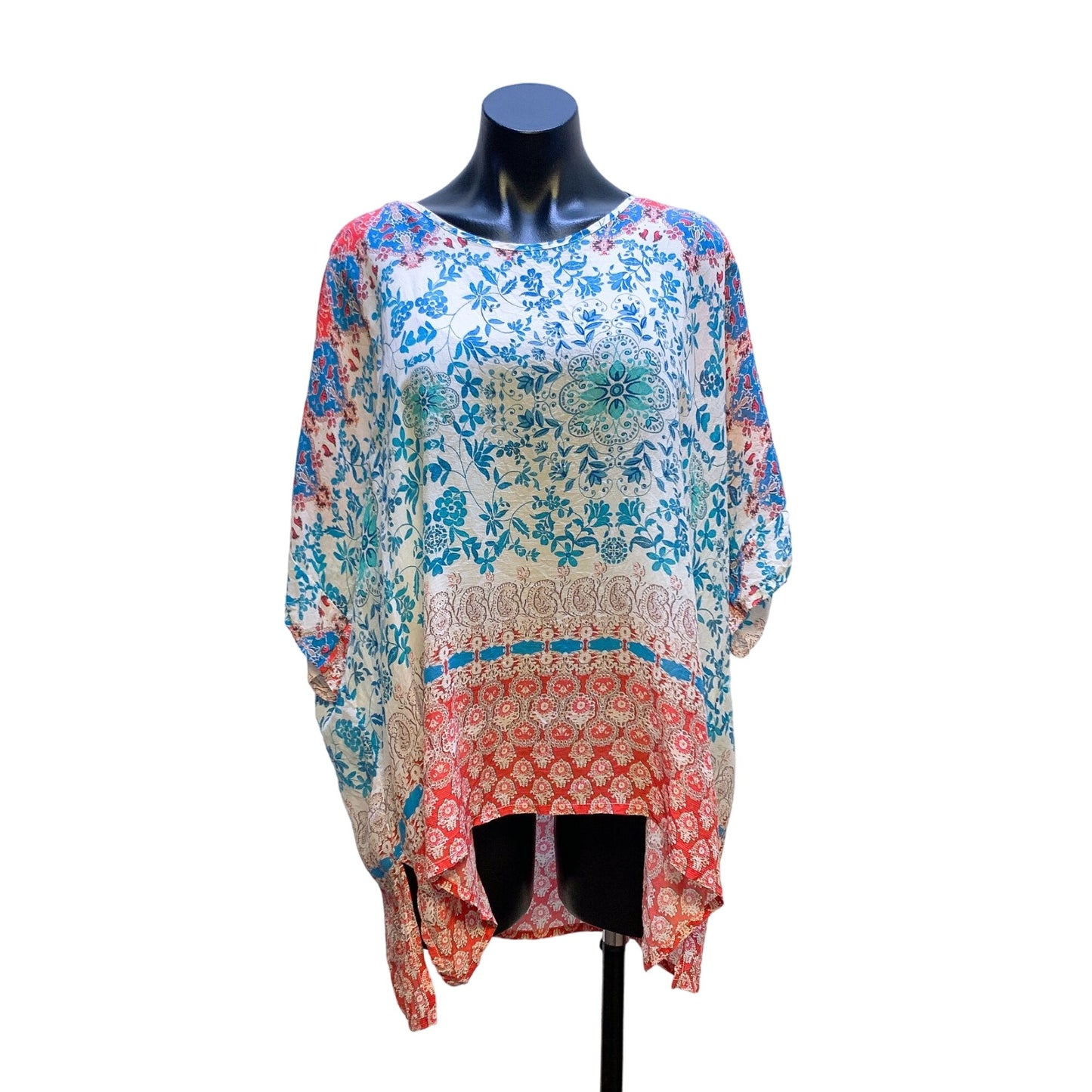 Johnny Was Womens Boho Floral Kimono Top XL