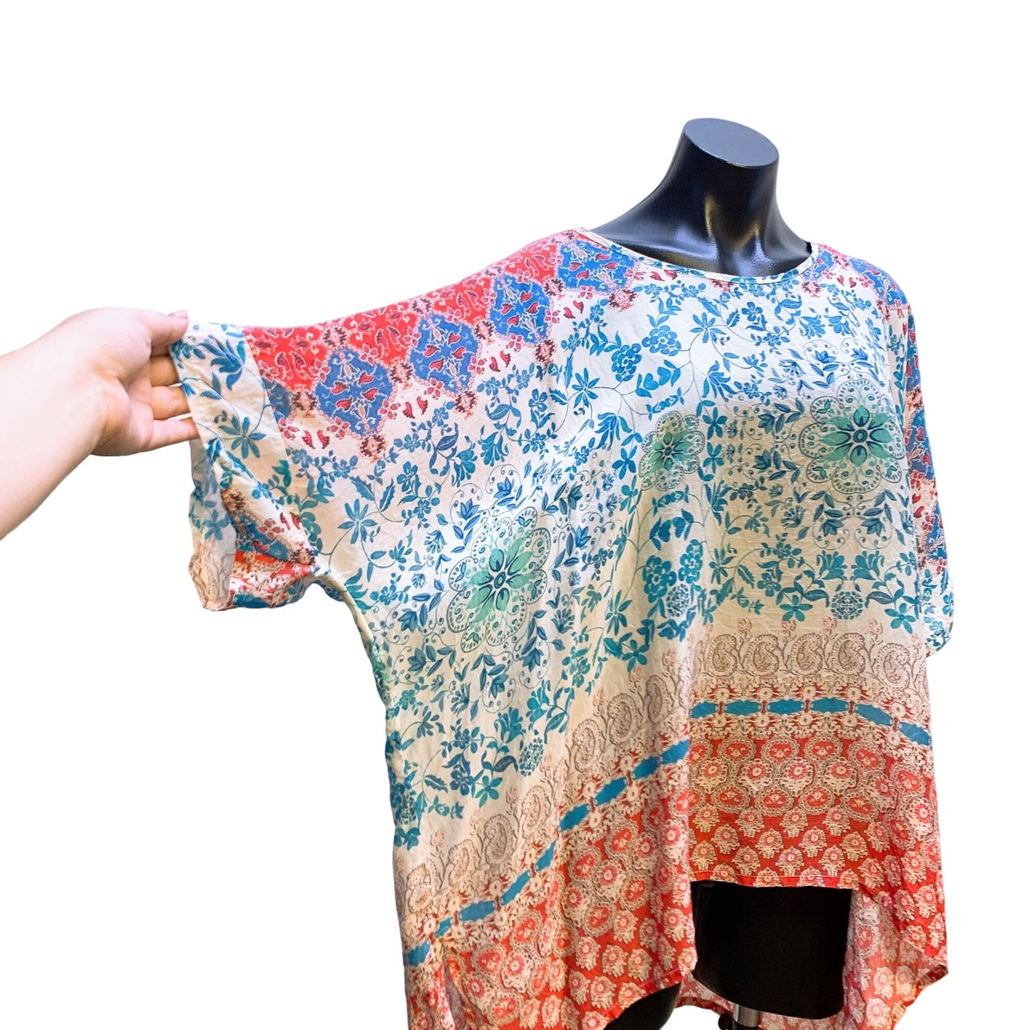 Johnny Was Womens Boho Floral Kimono Top XL