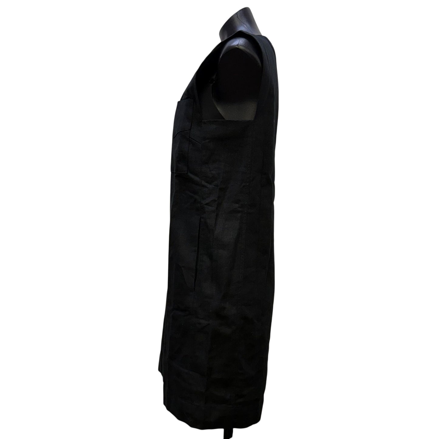 Banana Republic Black Shift Dress With Front Pocket Detail S