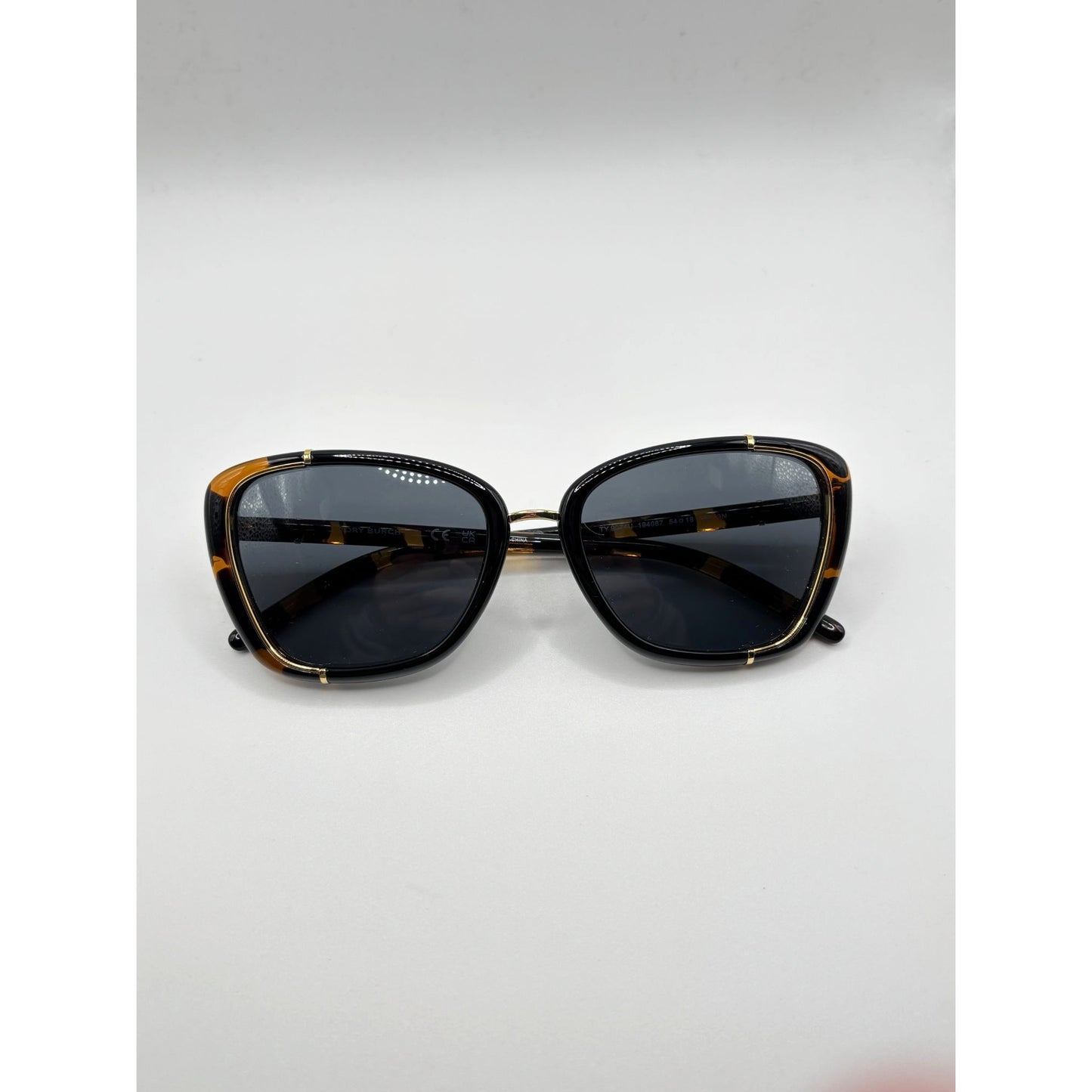 Tory Burch TY9074U Eleanor Cat-Eye Sunglasses Dark Tortoise/Black