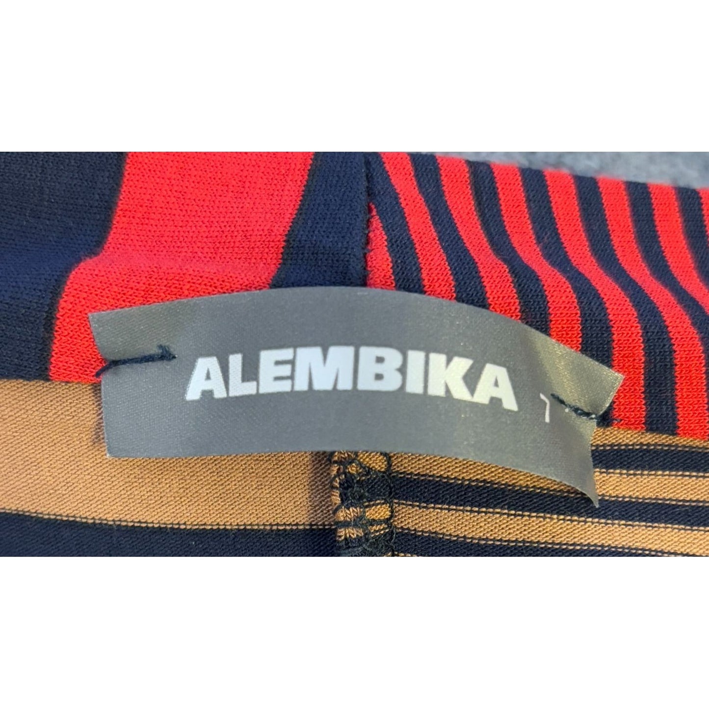 Alembika Womens Striped Multicolor Long Sleeve Tunic Top Size 1/S