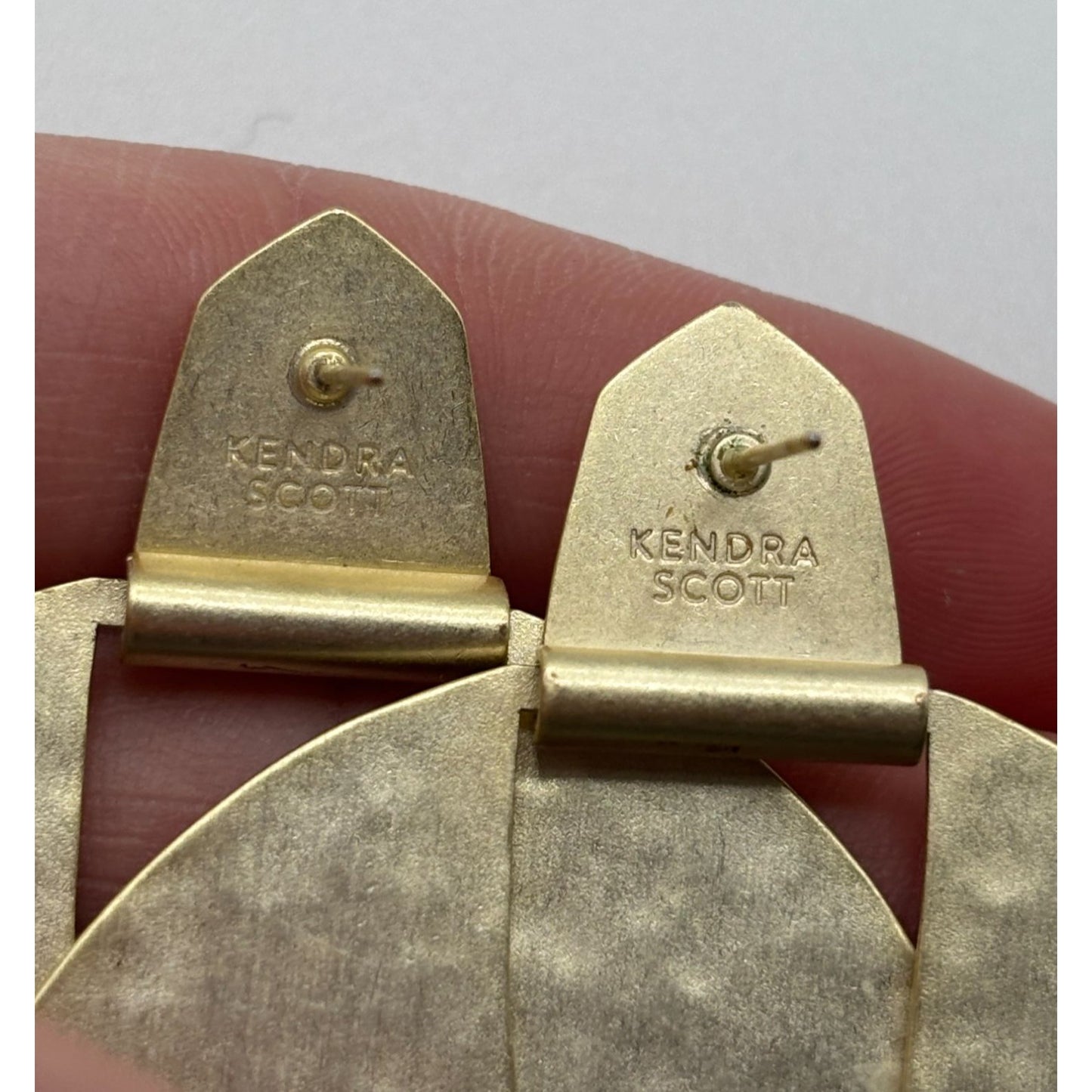 Kendra Scott Hammered Gold-Tone Statement Hoop Earrings