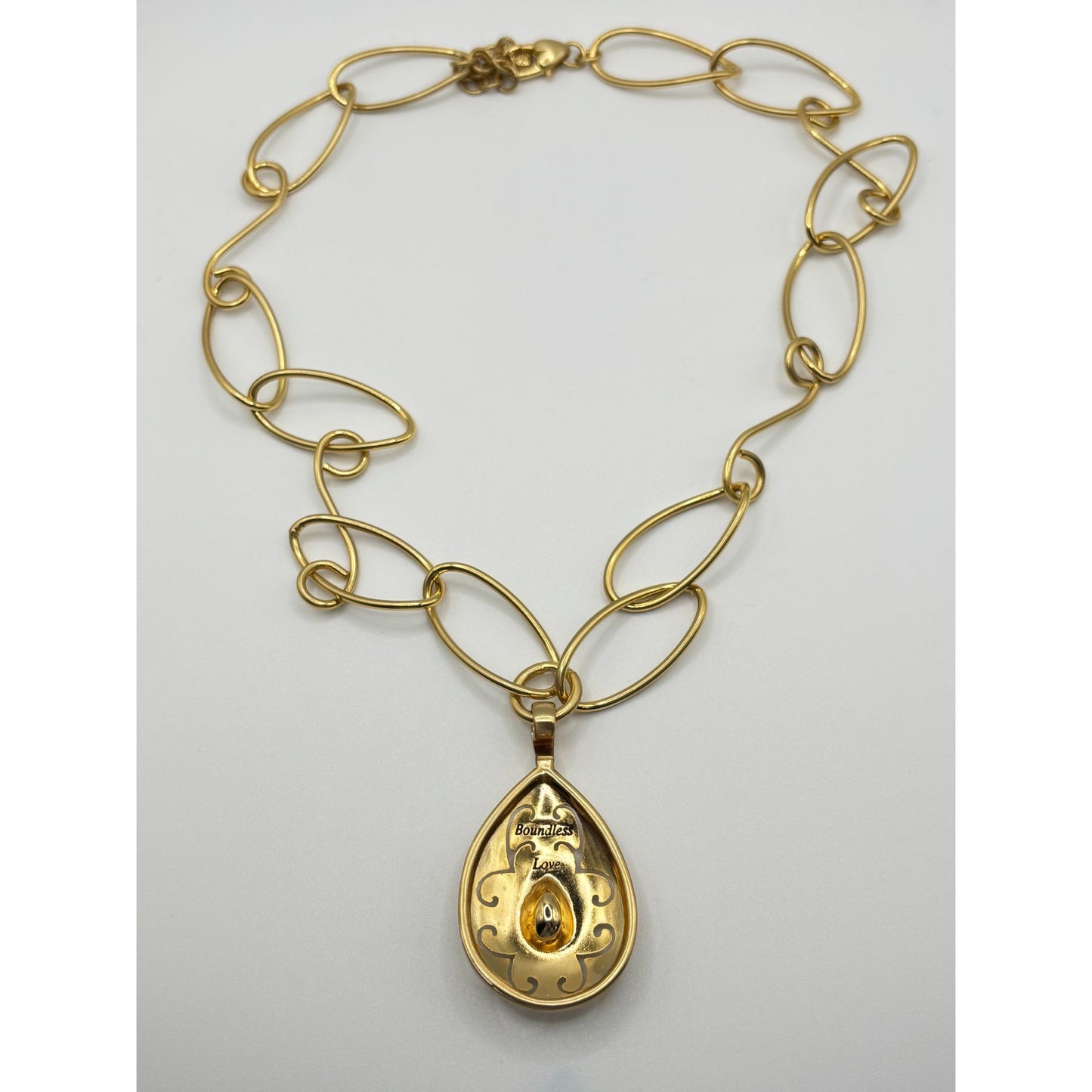 Brighton Versailles Jupiter Necklace With Gold-Tone Chain & Blue Teardrop Pendant