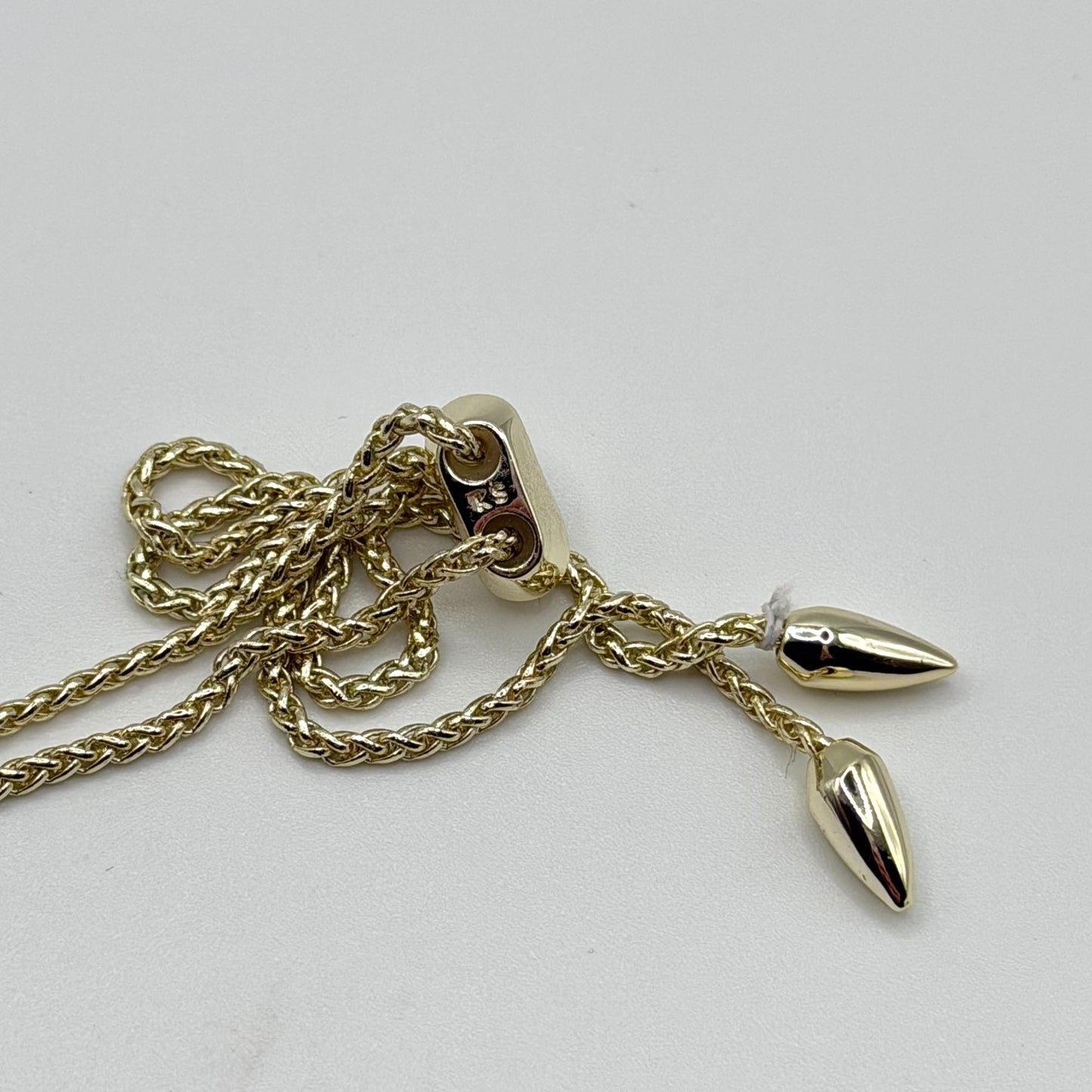 Kendra Scott Kingston Black & Gold Long Pendant Necklace