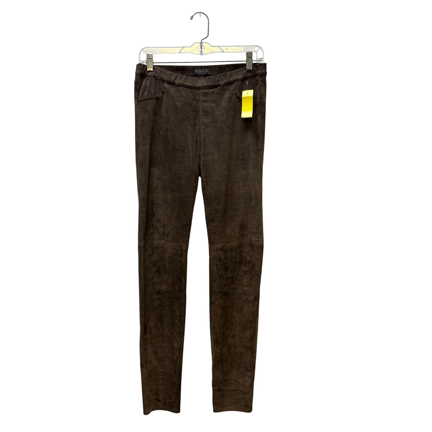 AS By DF Suede Slim-Fit Brown Pants M