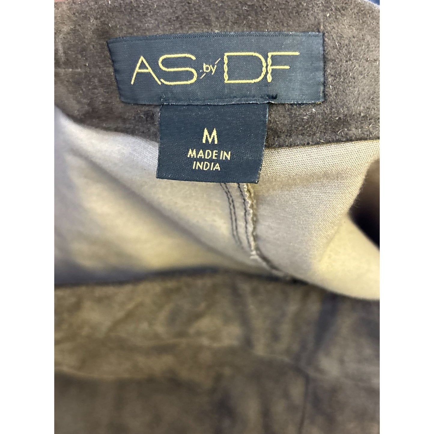 AS By DF Suede Slim-Fit Brown Pants M