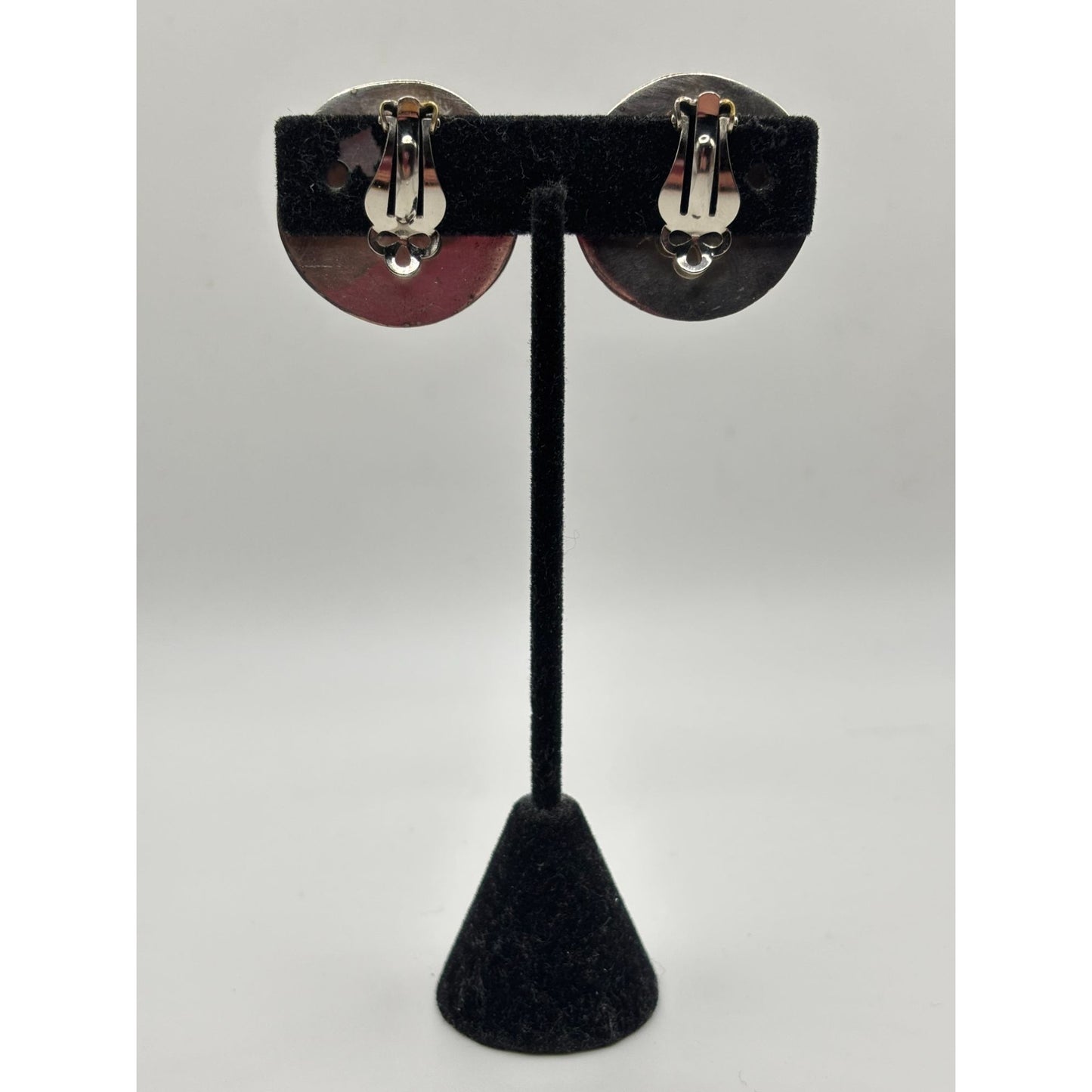 Sterling Silver 925 Clip-On Earrings Textured Wave Design